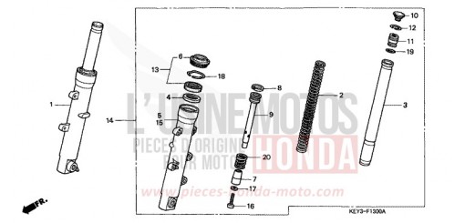 FOURCHETTE AVANT FES125Y de 2000